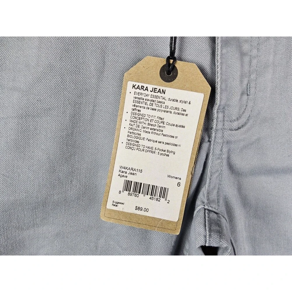 Prana Women's Kara Stretch 5 Pocket Denim Jeans Blue Grey Size 6 - Picture 4 of 4